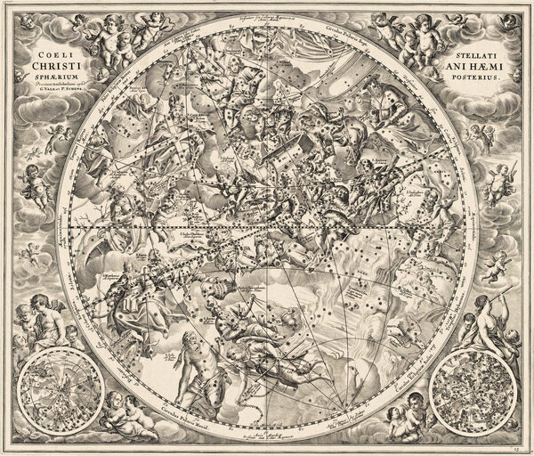 Antique Star Chart 1708 — Coelistellati Christiani