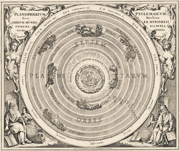 Antique Star Chart 1708 — Planisphaerium Ptolemaicum