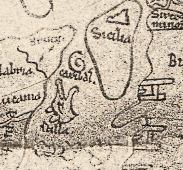 scilla i spirala caribdis obok Sicilia.