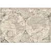 Antique world map 1655 by Hondius, Nova Totius Terrarum Orbis, restored high-resolution print