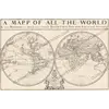 Antique World Map 1680 — Sanson, A Mapp of All the World