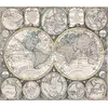Antique World Map 1740 — Seutter, Diversi Globi Terr-Aquei