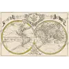 Antique world map c. 1750, Izobrazhenie Zemnogo Globusa, Saint Petersburg — full sheet