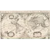 Antique World Map 1628 — Danckerts, Charte Vniuerselle