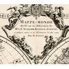 Antique World Map c. 1696 — Sanson, Mappe-monde — detail 1: title cartouche