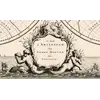 Antique World Map c. 1696 — Sanson, Mappe-monde — detail 2: imprint cartouche tritons