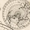 Antique World Map c. 1696 — Sanson, Mappe-monde — detail 4: polar inset arctic