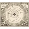 Antique star chart 1708, Planisphaerium Arateum from Cellarius's celestial atlas — full sheet