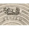 Antique Star Chart 1708 — Planisphaerium Ptolemaicum — detail 6: sun chariot via solis