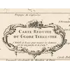 Detail at full size: the title cartouche Carte reduite du globe terrestre