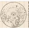 Antique World Map 1706 — Moll, A New Map of the World — detail 2: north polar inset