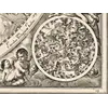 Antique Star Chart 1708 — Coelistellati Christiani — detail 7: south polar inset putti