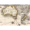 Detail at 1:1 — New Holland and the Southern Ocean with the original hand colour