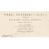 Antique World Map 1811 — d'Anville, Orbis Veteribus Notus — detail 1: title banner