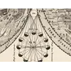 Antique Moon Map c. 1702 — Doppelmayr, Tabula Selenographica — detail 6: moon phases diagram