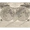 Antique Moon Map c. 1702 — Doppelmayr, Tabula Selenographica