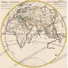 Antique map of the world known to the ancients, 1714, by Guillaume Delisle, restored full sheet