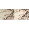 Delisle's northern hemisphere before and after restoration