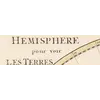 Detail at full size: the engraved title above the planiglobe