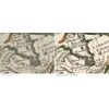 The Delisle 1724 western hemisphere before and after restoration
