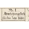 Detail at full size: the handwritten title Abweichungskarte für das Jahr 1600