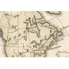 Antique World Map 1816 — Stieler, Planiglob der Antipoden — detail 4: north america main hemisphere