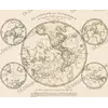Antique World Map 1816 — Stieler, Planiglob der Antipoden