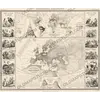 Antique World Map 1848 — Johnston, Zoological Geography