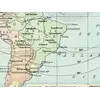 Detail at 1:1 — South America with the original hand colour of the sheet