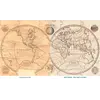 Antique World Map 1800 — Wallis, A New Map of the World — full sheet before and after restoration