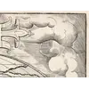 Antique World Map 1579 — Ortelius, Typus Orbis Terrarum — detail 6: clouds hatching v0925