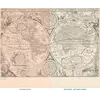 Antique World Map 1655 — Hondius, Nova Totius Terrarum Orbis — full sheet before and after restoration