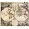 Antique World Map c. 1690 — Visscher, Orbis Terrarum Nova Tabula — full sheet before and after restoration