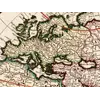 Antique World Map c. 1690 — Visscher, Orbis Terrarum Nova Tabula — detail 6: europe africa colour