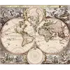 Antique World Map c. 1690 — Visscher, Orbis Terrarum Nova Tabula