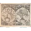 Antique World Map 1618 — Geylekerck, Orbis Terrarum Descriptio — full sheet before and after restoration