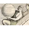 Antique World Map 1628 — Danckerts, Charte Vniuerselle — detail 5: ornament allegory left