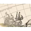 Antique World Map 1628 — Danckerts, Charte Vniuerselle — detail 6: ships and hatching pacific