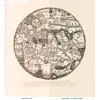 Antique World Map c. 1450 — Borgia Map, Facsimile Borgia 1797 — full sheet before and after restoration