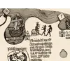 Antique World Map c. 1450 — Borgia Map, Facsimile Borgia 1797 — detail 5: ship top