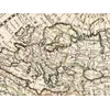 Antique World Map 1651 — Sanson, Mappe-Monde ou Carte Générale — detail 6: hand colour europe
