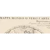 Antique World Map 1684 — Sanson, Mappa Mondo — detail 1: title