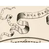 Antique World Map c. 1696 — Sanson, Mappe-monde — detail 5: nova orbis ribbon