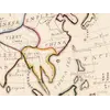 Antique World Map 1811 — Van Schaack, Most Recent Discoveries — detail 6: hand colour asia