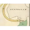 Antique World Map 1858 — Minard, Emigrants of the Globe — detail 7: victoria australia california