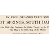 Old Flat Earth Map 1893 — Ferguson, Map of the Square and Stationary Earth — detail 2: by prof orlando ferguson 1893