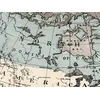 Old Flat Earth Map 1893 — Ferguson, Map of the Square and Stationary Earth — detail 3: north america centre
