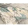 Old Flat Earth Map 1893 — Ferguson, Map of the Square and Stationary Earth — detail 4: africa europe rim
