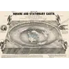 Old Flat Earth Map 1893 — Ferguson, Map of the Square and Stationary Earth