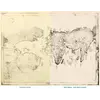 Antique World Map c. 1508 — Egerton Portolan Atlas, Plate 14 — full sheet before and after restoration